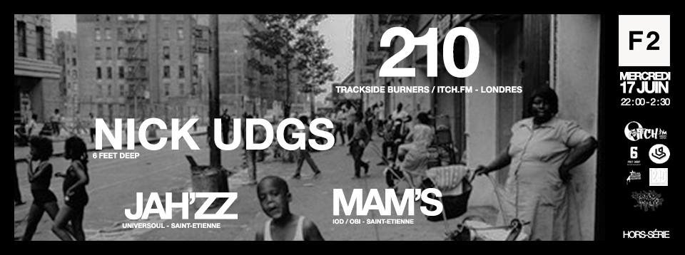 Underground Hip Hop Dj’s w/ 210 // Nick U.D.G.S. // Jah’ZZ // Mam’s