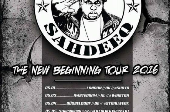 The New Beginning Tour w/ SHABAAM SAHDEEQ –  ( USA / Hip Hop MC )